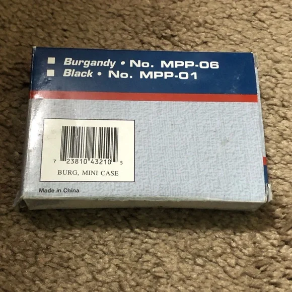 Mini Attache Handcrafted Miniature Briefcase- A business in credit card holder - Picture 6 of 6